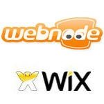 Construtores de sites Wix e Webnode