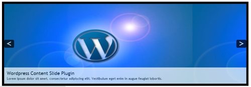 WordPress Content Slide - plugin para galeria de imagens e fotos
