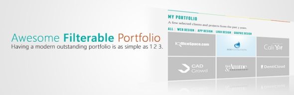 Awesome Filterable Portfolio - Melhores plugins para portfolio de clientes