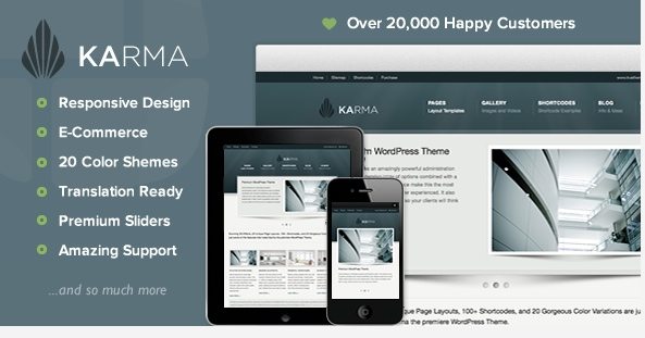 Karma - melhores temas responsivos para wordpress