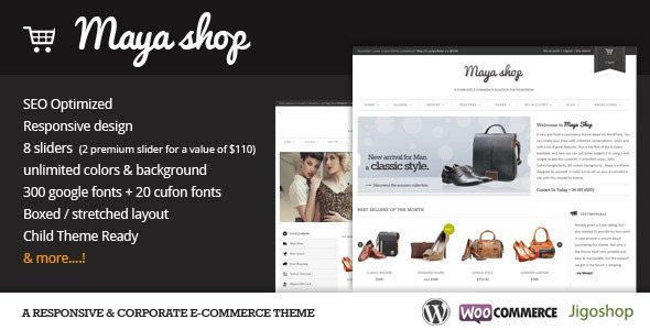 Maya Shop - Melhores TEMAS para ecommerce wordpress